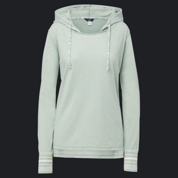 Women's Heathered Jersey Hooded Tunic Thumbnail