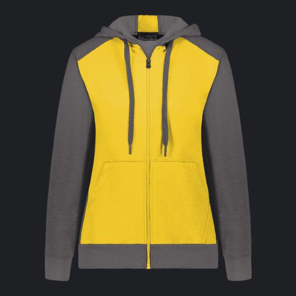 Ladies Three-Season Fleece Full Zip Hoodie Thumbnail