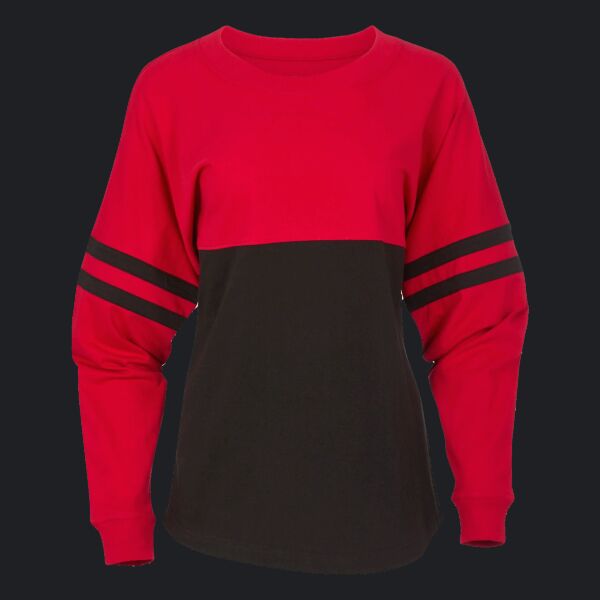 Ladies' Oversized Pom Pom Jersey Fleece Thumbnail