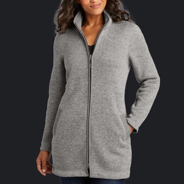 Women's Arc Sweater Fleece Long Jacket Thumbnail