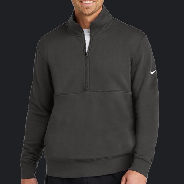 Club Fleece Sleeve Swoosh 1/2 Zip Thumbnail