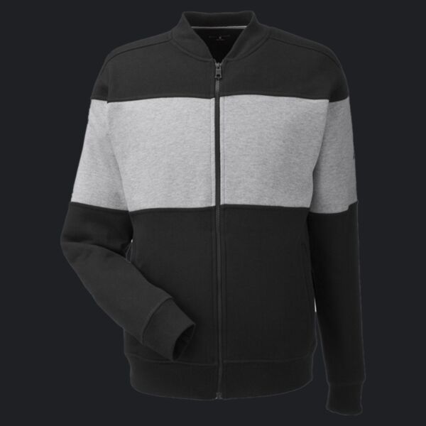 Unisex Anchor Fleece Colorblocked Bomber Jacket Thumbnail