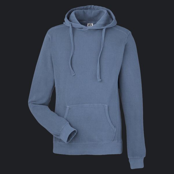 Unisex Pigment Dyed Fleece Hooded Sweatshirt Thumbnail