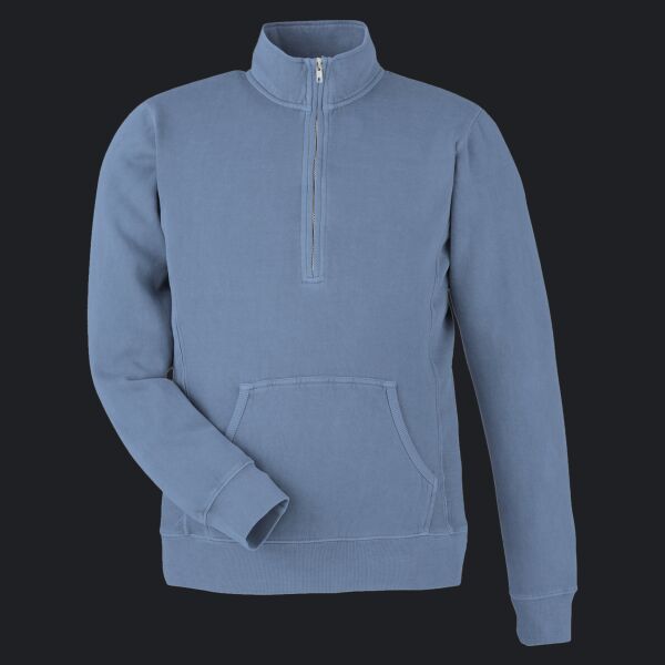 Unisex Pigment Dyed Fleece Quarter-Zip Thumbnail
