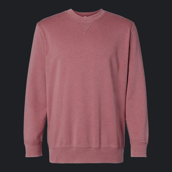 Unisex Vintage Wash Fleece Crewneck Sweatshirt Thumbnail