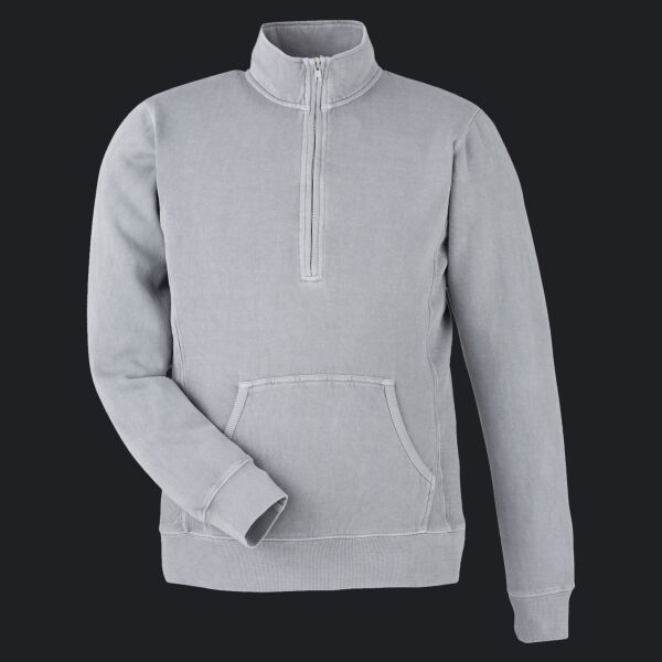 Unisex Pigment-Dyed Fleece Quarter-Zip Pullover Thumbnail