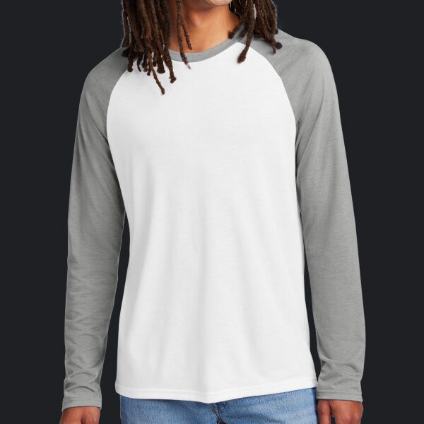 Unisex Tri Blend Long Sleeve Colorblock Raglan Thumbnail