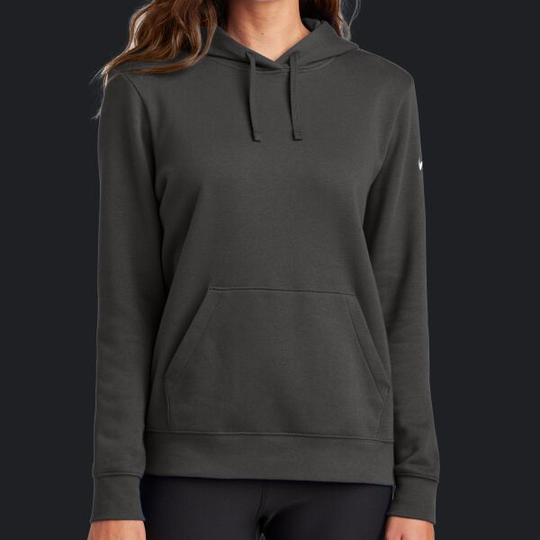 Women's Club Fleece Sleeve Swoosh Pullover Hoodie Thumbnail