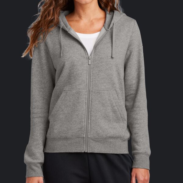 Women's Club Fleece Sleeve Swoosh Full Zip Hoodie Thumbnail