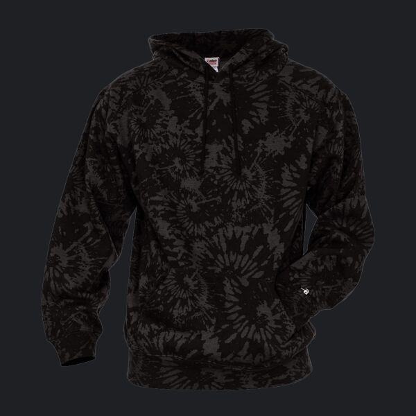 Unisex Tie-Dyed Triblend Hooded Sweatshirt Thumbnail