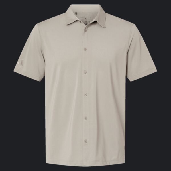 Men's Full Button Down Short Sleeve Shirt Thumbnail