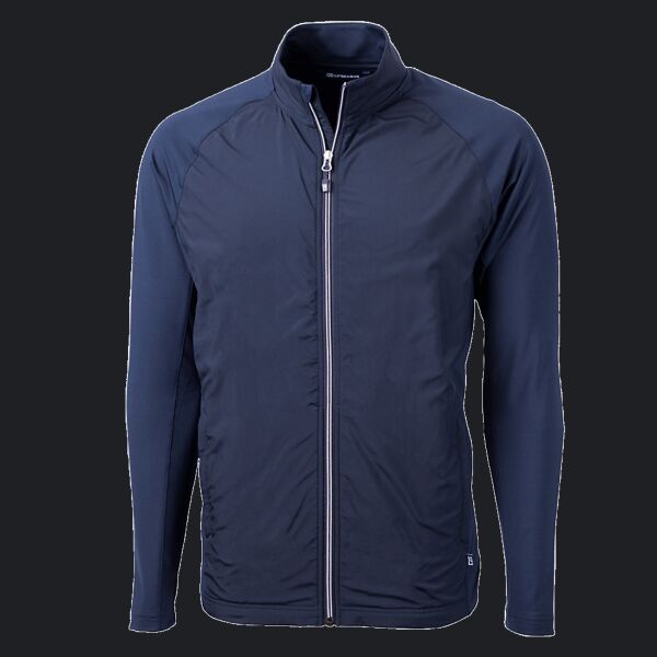 Cutter & Buck Adapt Eco Knit Hybrid Recycled Mens Big & Tall Full Zip Jacket Thumbnail