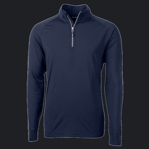 Cutter & Buck Adapt Eco Knit Stretch Recycled Mens Big and Tall Quarter Zip Pullover Thumbnail