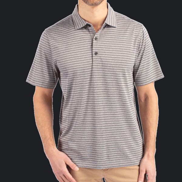 Cutter & Buck Forge Eco Heather Stripe Stretch Recycled Mens Big & Tall Polo Thumbnail