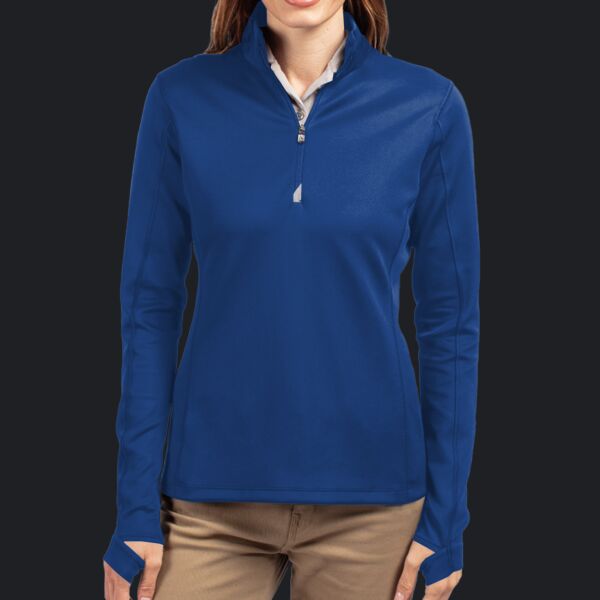 Cutter & Buck Traverse Stretch Quarter Zip Womens Pullover Thumbnail