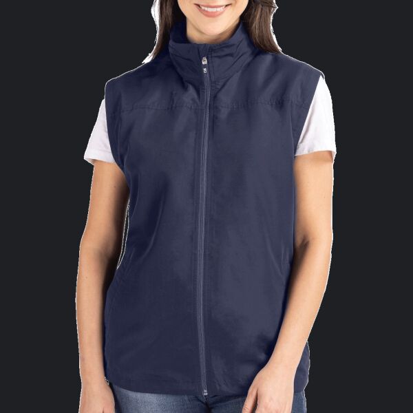 Cutter & Buck Charter Eco Recycled Full-Zip Womens Vest Thumbnail