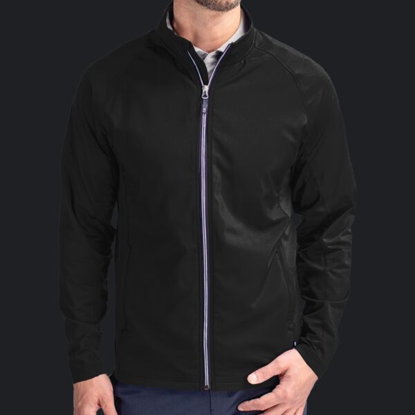 Cutter & Buck Adapt Eco Knit Hybrid Recycled Mens Full Zip Jacket Thumbnail