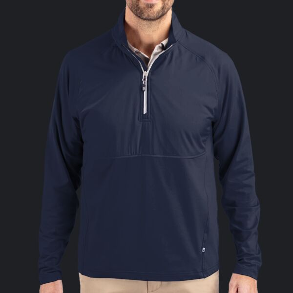 Cutter & Buck Adapt Eco Knit Hybrid Recycled Mens Quarter Zip Thumbnail