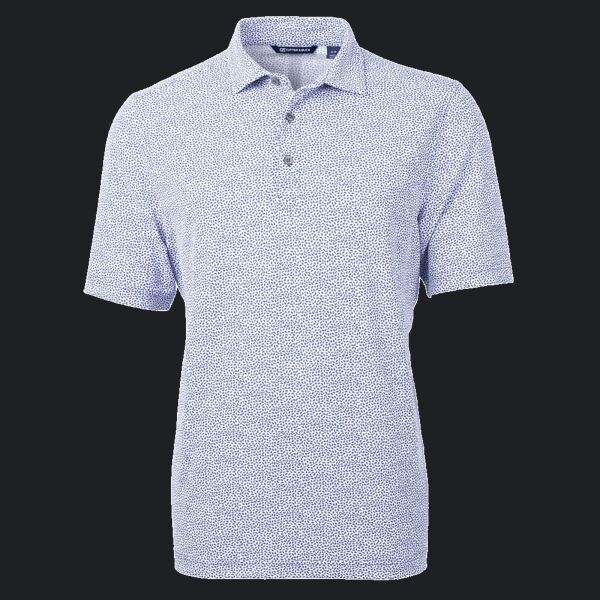 Cutter & Buck Virtue Eco Pique Botanical Print Recycled Mens Polo Thumbnail