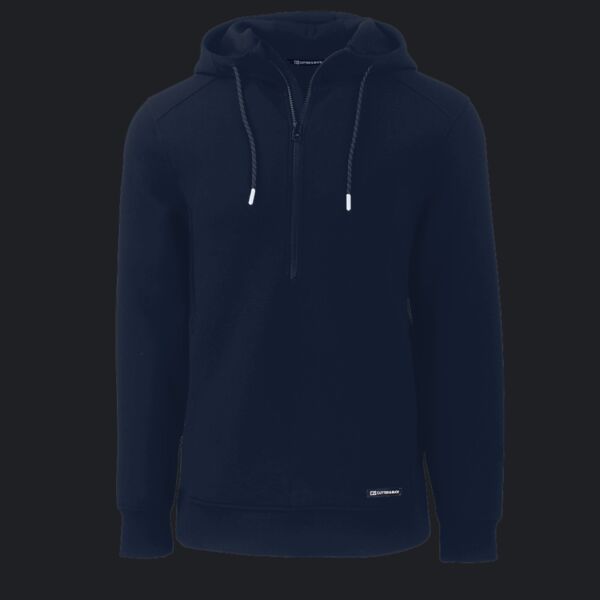 Cutter & Buck Roam Eco Half Zip Recycled Mens Hooded Pullover Thumbnail