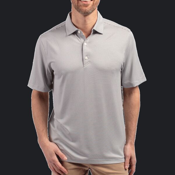 Cutter & Buck Forge Eco Double Stripe Stretch Recycled Mens Polo Thumbnail