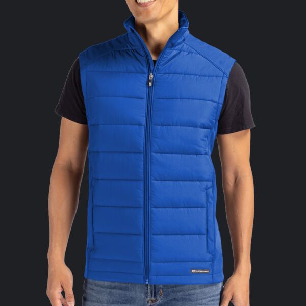 Cutter & Buck Evoke Hybrid Eco Softshell Recycled Mens Full Zip Vest Thumbnail