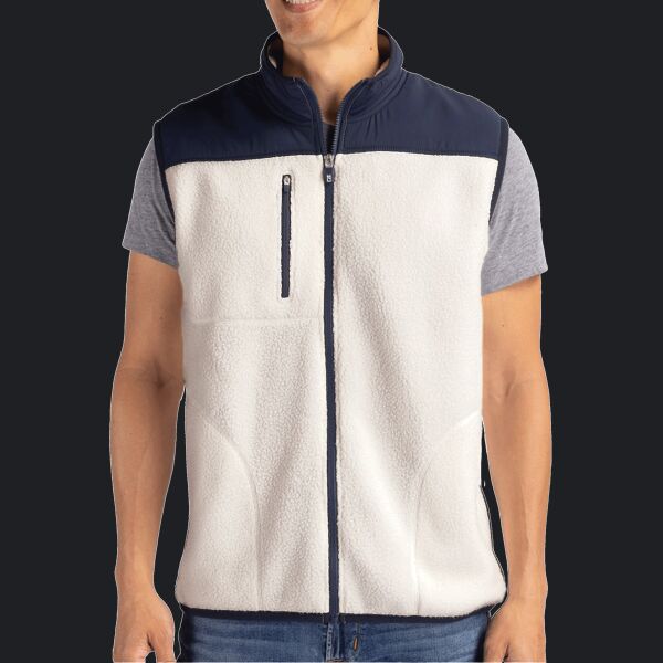 Cutter & Buck Cascade Eco Sherpa Fleece Mens Vest Thumbnail