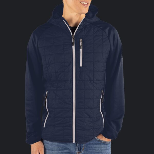 Cutter & Buck Rainier Primaloft Mens Eco Full Zip Hybrid Jacket Thumbnail