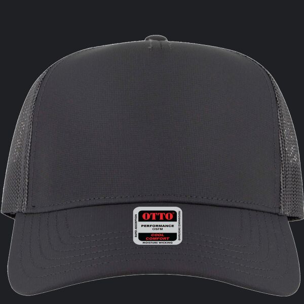OTTO CAP® 5 Panel Mid Profile Mesh Back Trucker Hat Thumbnail