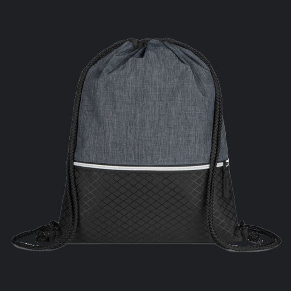 Crosshatch Heather Drawstring Backpack Thumbnail