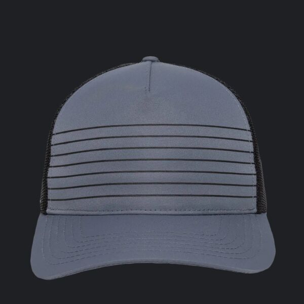 Striped 5-Panel Trucker Cap Thumbnail