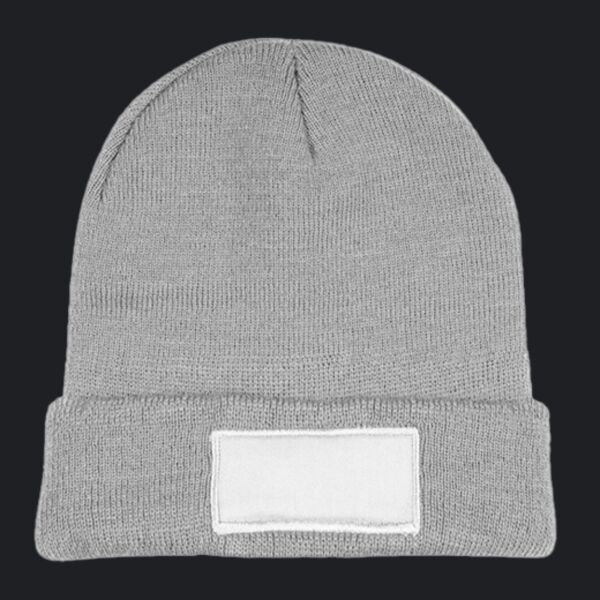 Knit Beanie With Patch Thumbnail