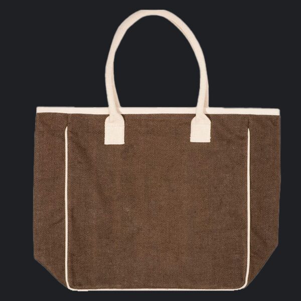 Seville Jute & Canvas Tote Bag Thumbnail