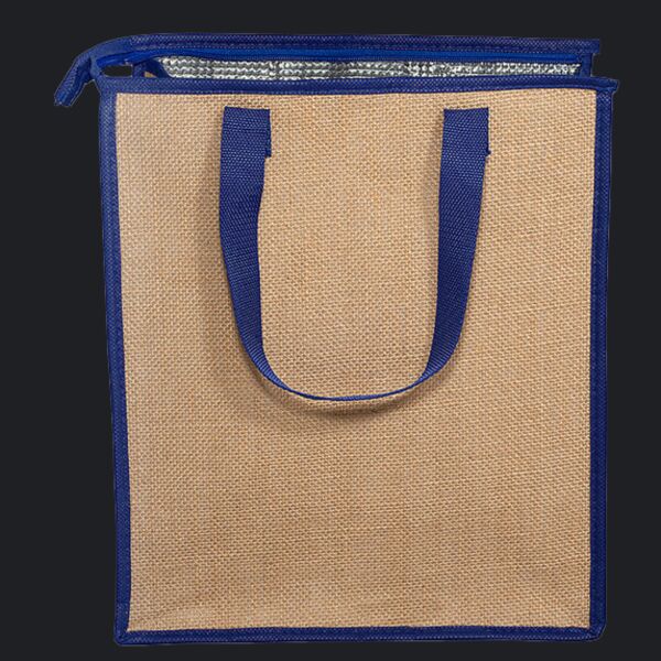 Jute Lunch Cooler Tote Bag Thumbnail