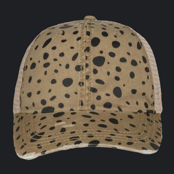 Printed Distressed Tea-Stained Mesh Thumbnail