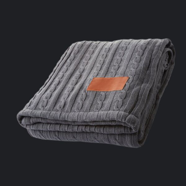 Cable Knit Sherpa Throw Thumbnail