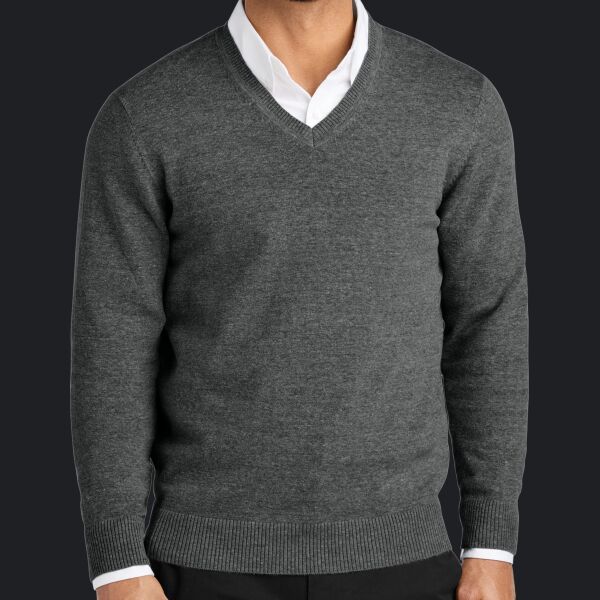 Easy Care V Neck Sweater Thumbnail