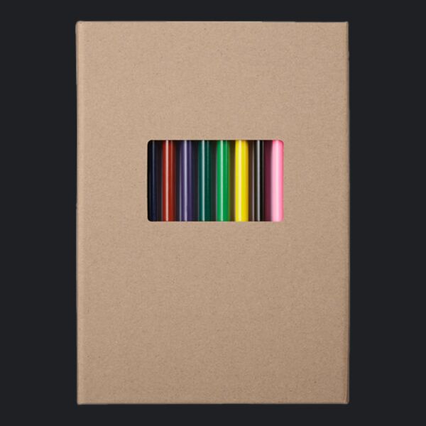Colored Pencil And Notepad Set 5.75" X 8.25" Thumbnail