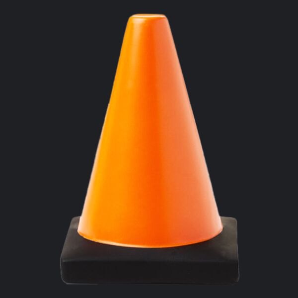 Construction Traffic Cone Shape Stress Ball Thumbnail