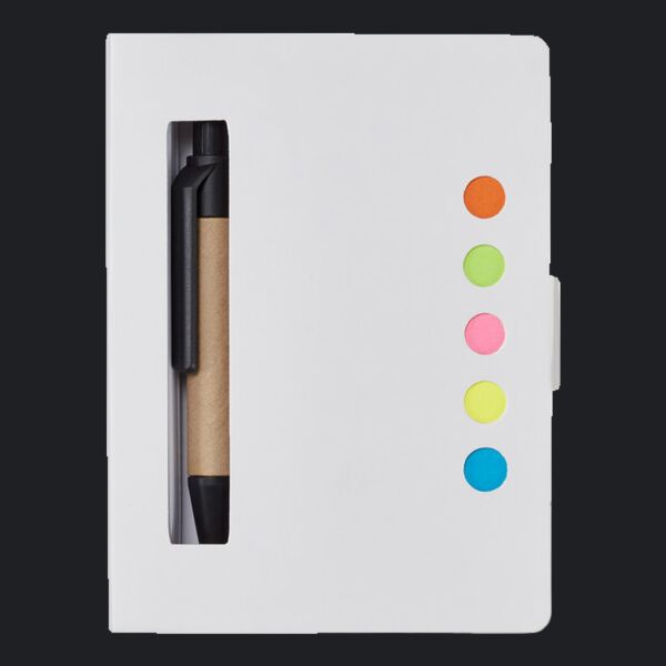 Eco Stowaway Sticky Jotter With Pen Thumbnail