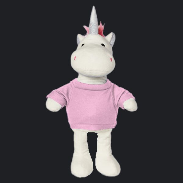8.5" Plush Unicorn With T-Shirt Thumbnail