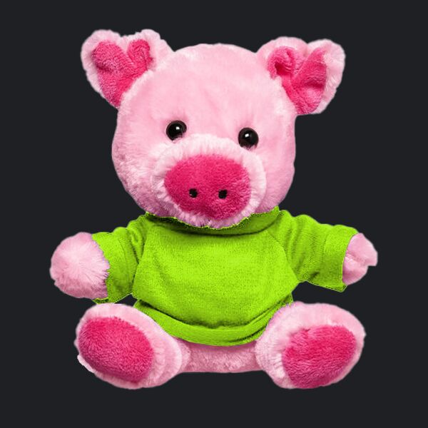 7" Plush Pig With T-Shirt Thumbnail