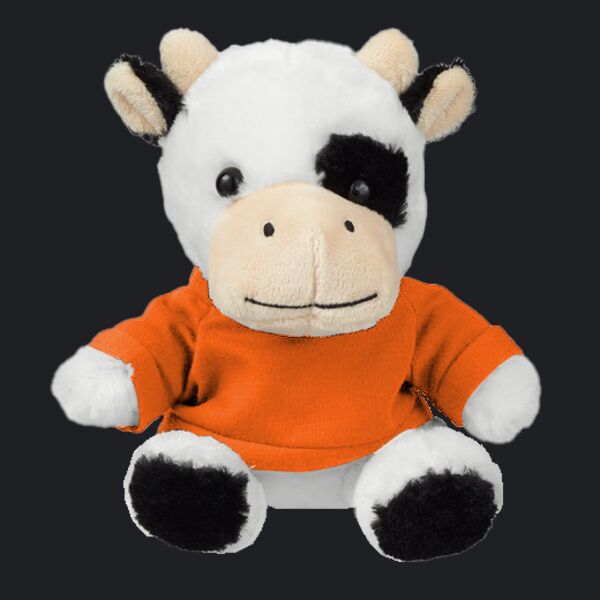 7" Plush Cow With T-Shirt Thumbnail