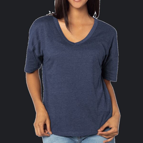 Ladies' Happy Jersey V-Neck Thumbnail