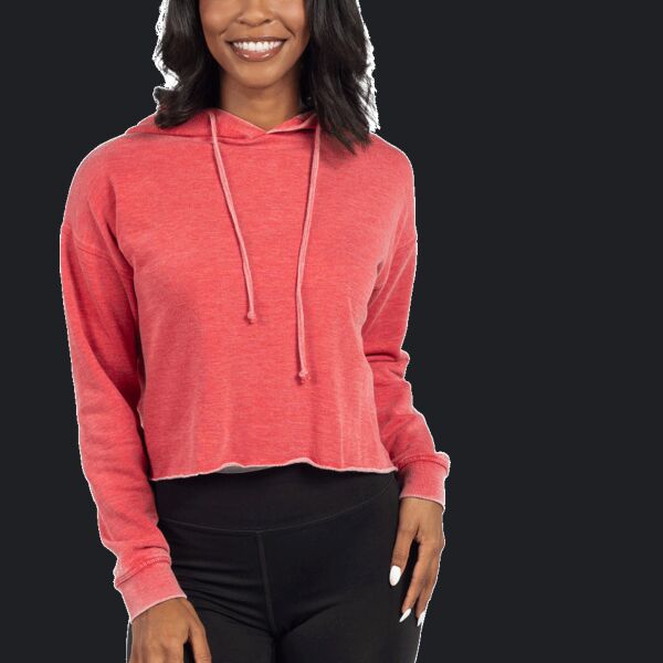 Ladies' Burnout Campus Hooded Sweatshirt Thumbnail