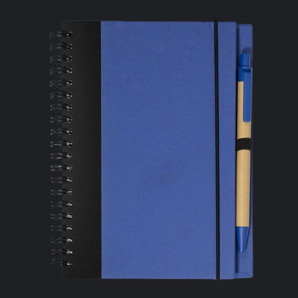 Contrast Paperboard Spiral Notebook & Pen 5.5" X 7.125" Thumbnail