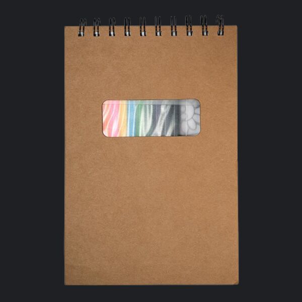 Notebook With Colored Pencils Thumbnail