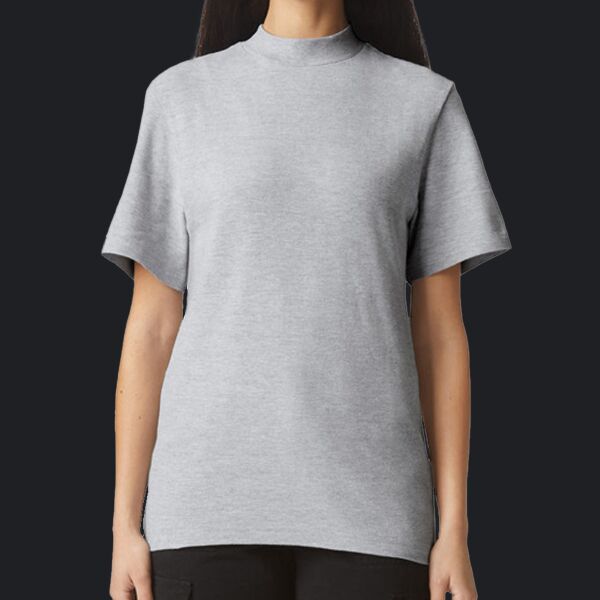 Unisex Mockneck Pique T-Shirt Thumbnail