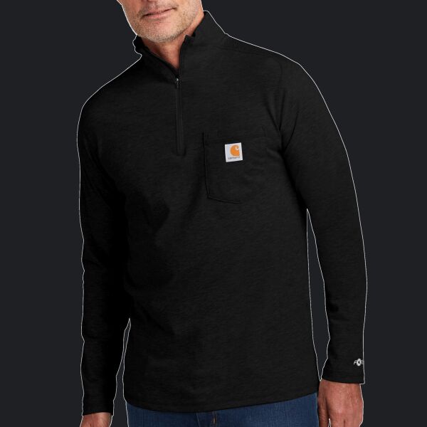 Force ® 1/4 Zip Long Sleeve T Shirt Thumbnail
