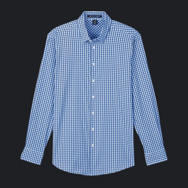 CrownLux Performance® Men's Gingham Shirt Thumbnail